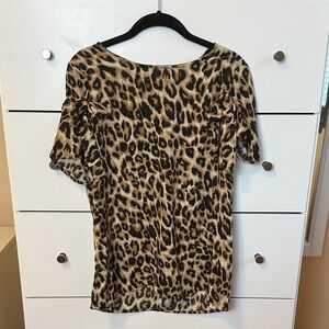 Leopard Print Women's Top